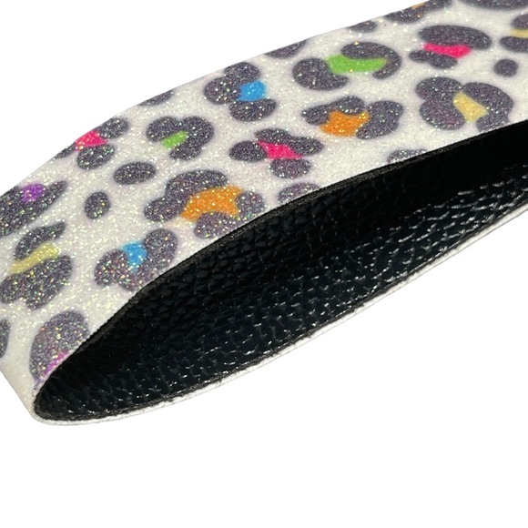 Handmade Animal Print Leather Key Fob Lanyard - Picture 4 of 4